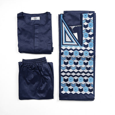 Traje de Tres Piezas Ejecutivo con Bordado para Hombre - Image 8