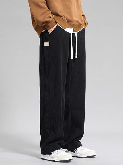 Pantalones Casuales Hombre Otoño Invierno - Corte Recto Pierna Ancha Moda Urbana - Image 20