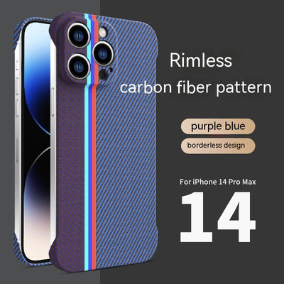 Funda de Teléfono Fibra de Carbono con Patrón Entrelazado sin Marco - Image 2