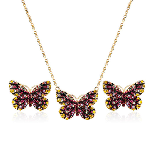 Conjunto de Collar y Aretes Étnicos Exquisitos Dos Piezas - Image 2