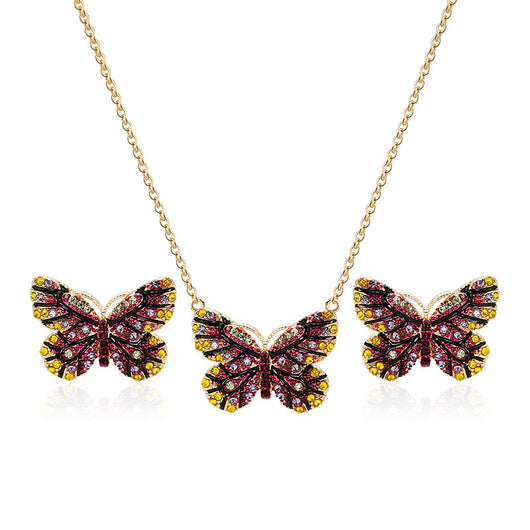 Conjunto de Collar y Aretes Étnicos Exquisitos Dos Piezas - Image 2