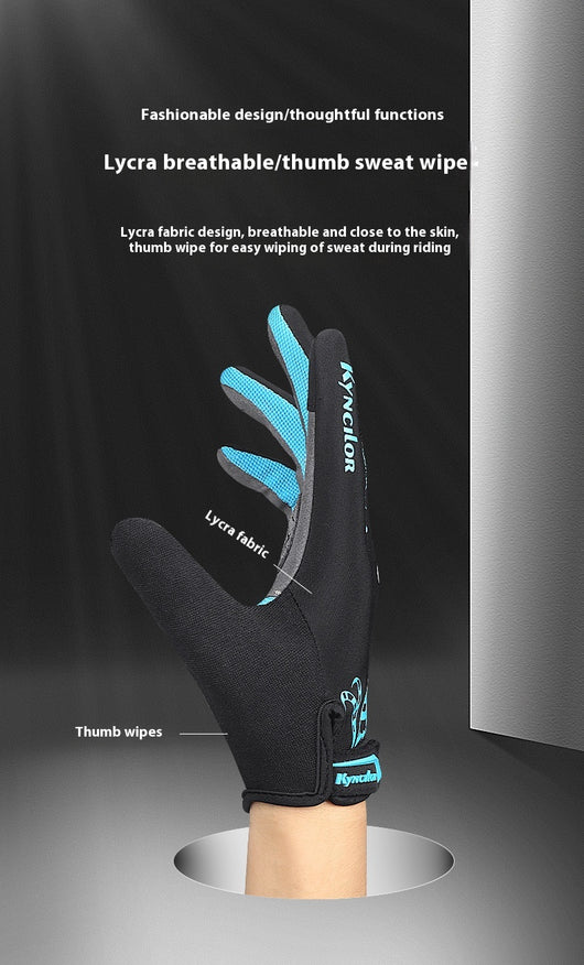 Guantes de Ciclismo de Montaña con Dedos Largos, Transpirables y Absorbentes de Impacto - Image 16