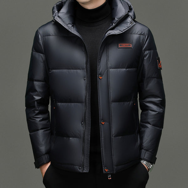 Chaqueta Casual Resistente al Viento y Frío con Capucha Desmontable
