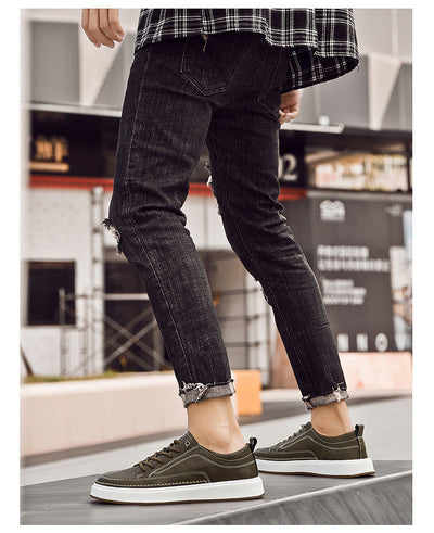 Tenis Casuales de Cuero para Hombre - Diseño Minimalista - Image 9