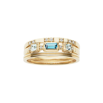 Anillo de Plata Esterlina Bicolor Elegante para Mujer - Image 8