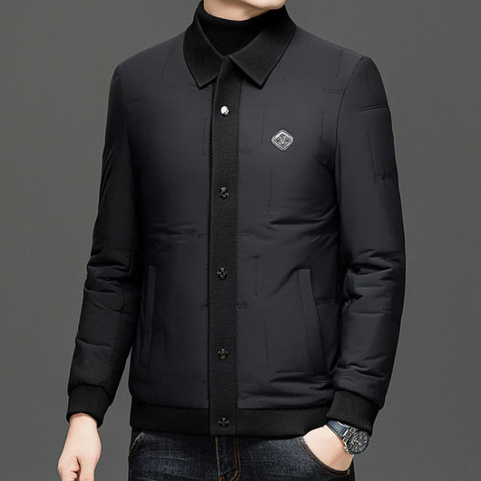 Chaqueta Acolchada con Solapa y Bajo Redondeado - Image 5