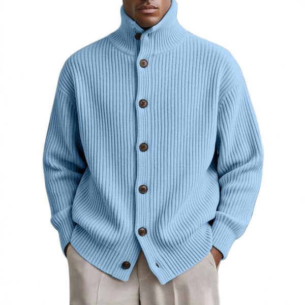 Cardigan Cuello Alto Tejido para Hombre
