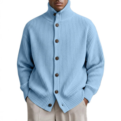 Cardigan Cuello Alto Tejido para Hombre