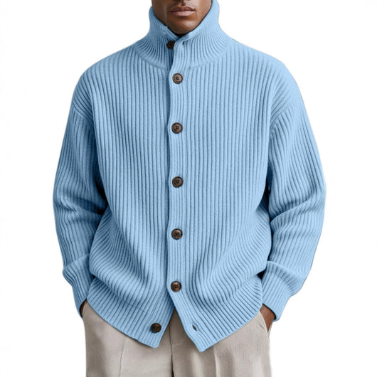 Cardigan Cuello Alto Tejido para Hombre