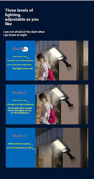 Lámpara Solar de Seguridad LED con Sensor de Movimiento - Image 11