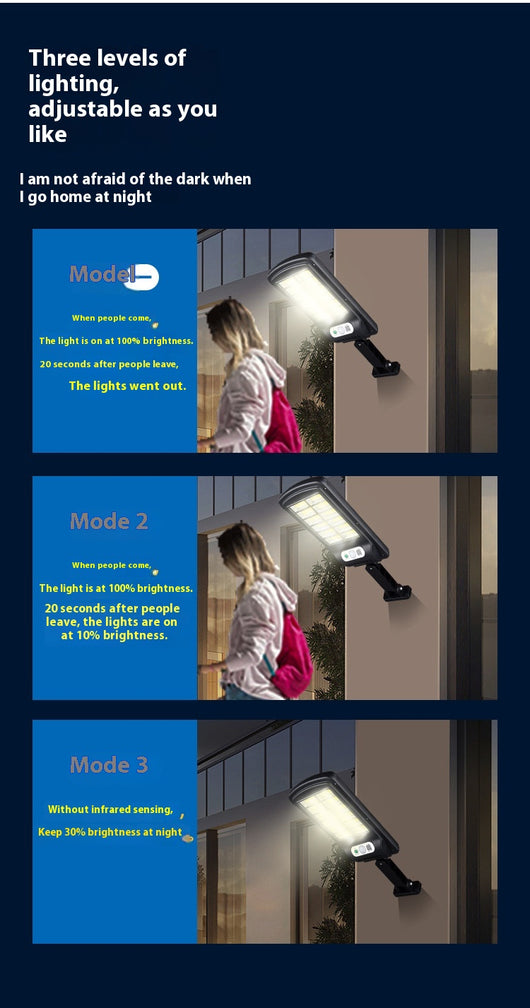 Lámpara Solar de Seguridad LED con Sensor de Movimiento - Image 11