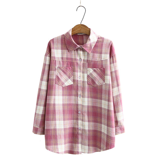 Camisa de Cuadros Manga Larga Estilo Básico - Image 3