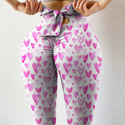Pantalones Cortos Yoga Cintura Alta Ajustados con Detalle de Lazo - Image 2