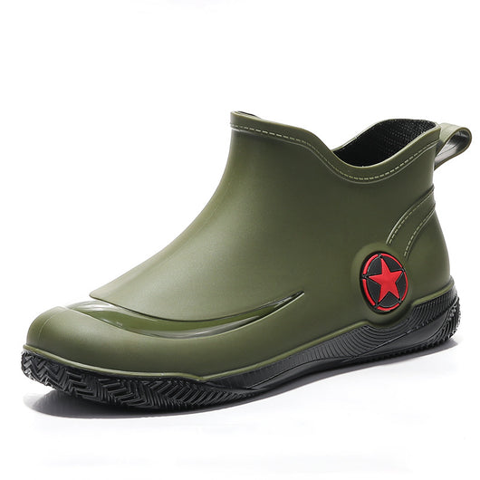 Botas Cortas Impermeables para Hombre - Diseño Moderno, Suela Antideslizante - Image 9