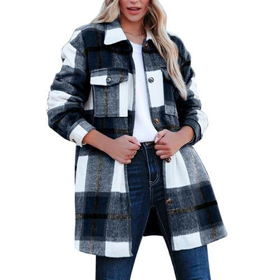 Abrigo Camisero Largo Casual para Mujer - Image 11