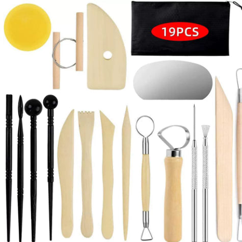 Set de 8 Herramientas de Cerámica Artesanal para Principiantes - Image 6