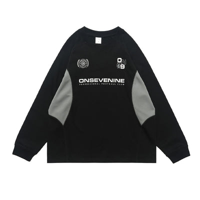 Camiseta Raglan Manga Larga con Costuras Retro para Hombre - Abrigo Otoño Invierno - Image 6
