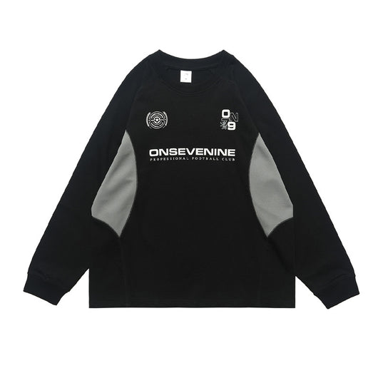 Camiseta Raglan Manga Larga con Costuras Retro para Hombre - Abrigo Otoño Invierno - Image 6
