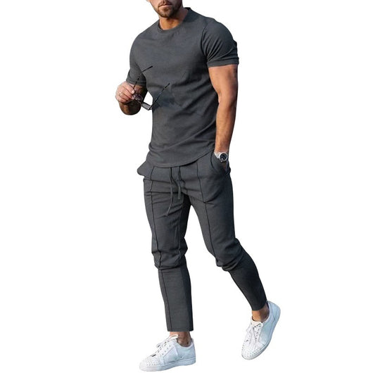 Conjunto Deportivo Casual: Camiseta y Pantalón de Algodón - Image 5