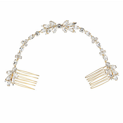 Peineta para Moño con Flores de Cristal - Accesorio Elegante para el Cabello - Image 12