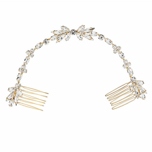 Peineta para Moño con Flores de Cristal - Accesorio Elegante para el Cabello - Image 12