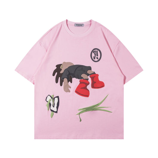 Playera de Pareja Estilo Graffiti Urbano - Algodón Premium Cuello Redondo - Image 6