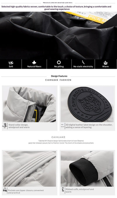 Chaqueta Acolchada para Hombre - Calidez y Estilo Casual - Image 9