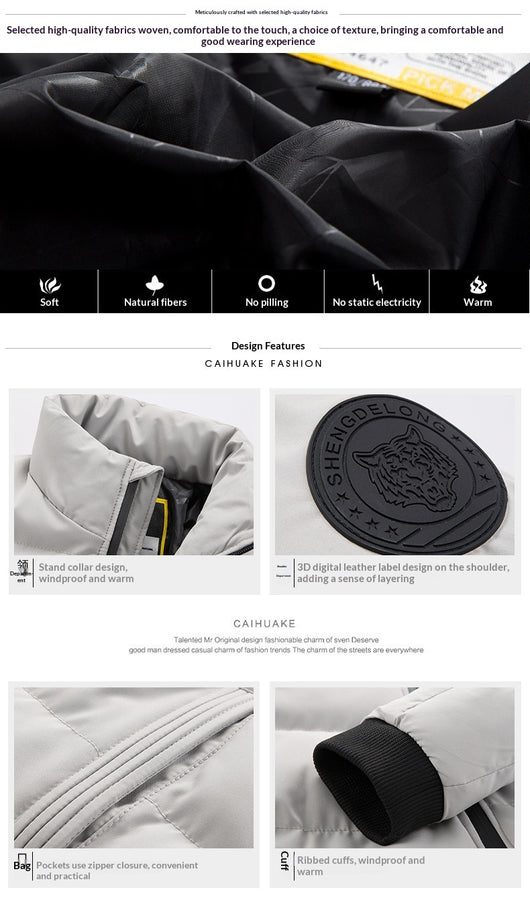 Chaqueta Acolchada para Hombre - Calidez y Estilo Casual - Image 9