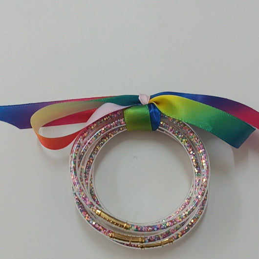 Pulseras de Silicona con Brillo y Gel Brillante - Diseño Redondo - Image 6