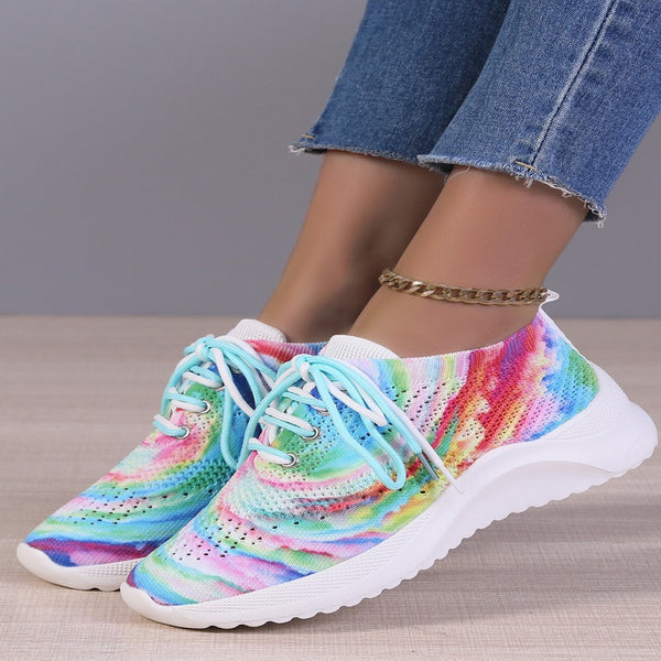 Zapatillas Deportivas Graffiti Coloridas para Mujer