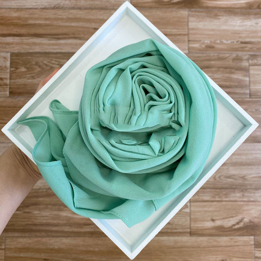 Pañuelo Hijab de Gasa Perlada Liso para Mujer - Image 12