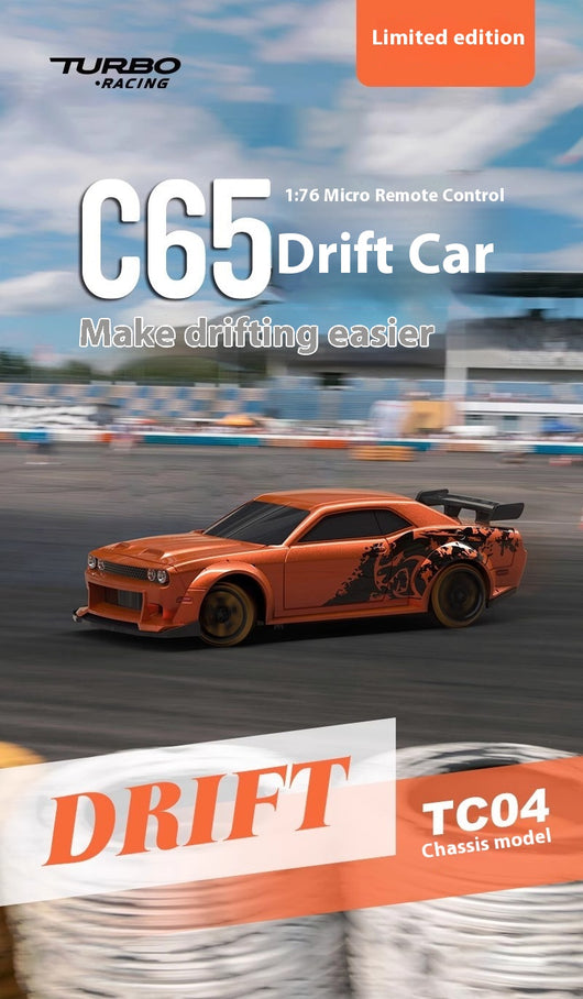 Auto RC Drift Miniatura C65 Tracción Trasera Control Remoto - Image 10