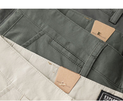Pantalones Casuales Hombre Verano Transpirables Ajuste Cónico Elástico - Image 15