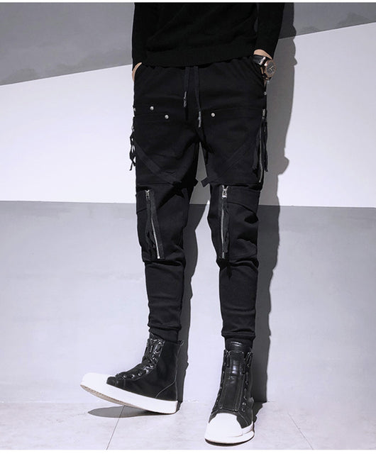 Overol Harem Slim Fit con Cierres Decorativos - Estilo Dark Fashion - Image 9