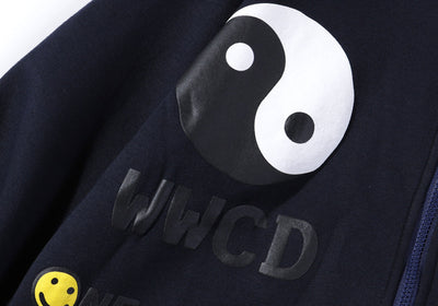 Sudadera con Capucha y Cierre de Hoja de Cáñamo 3D Smiley - Image 13
