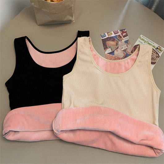 Camiseta Térmica Ajustada con Relleno para Mujer - Color Liso - Image 11
