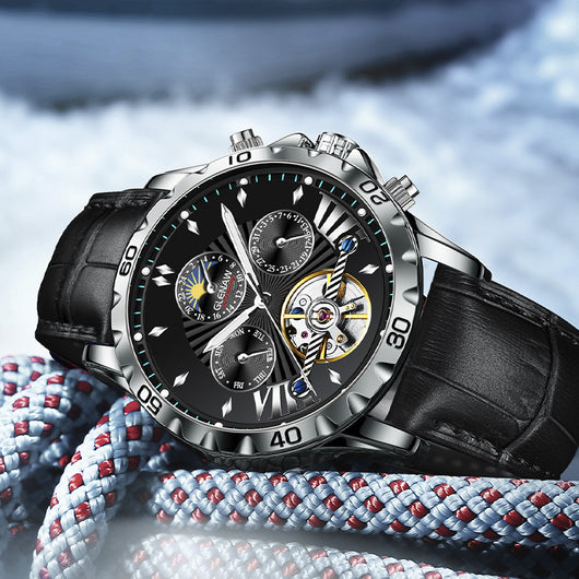 Reloj Automático Mecánico para Hombre con Diseño Calado - Image 3