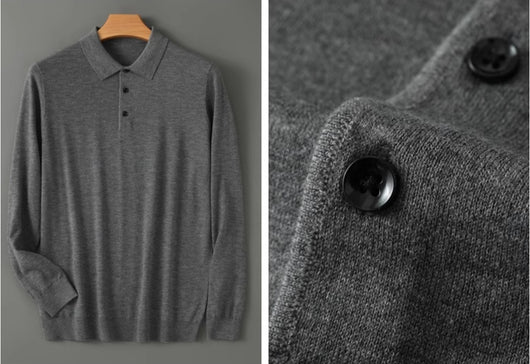 Suéter Cashmere Premium con Cuello Tipo Abrigo y Forro Térmico Grueso - Image 16