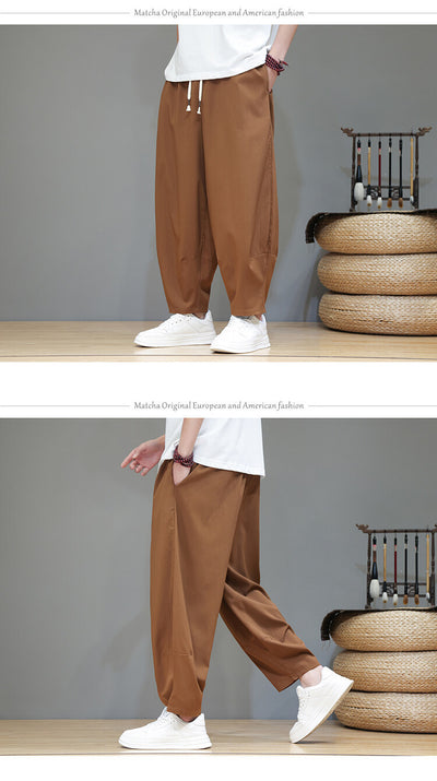 Pantalones Cortos de Verano Hombre - Seda de Hielo Ligeros Pierna Ancha - Image 20