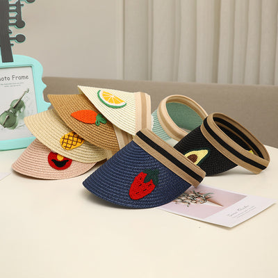 Sombrero de Paja Familiar Verano Protección Solar - Diseño Coreano Unisex - Image 11