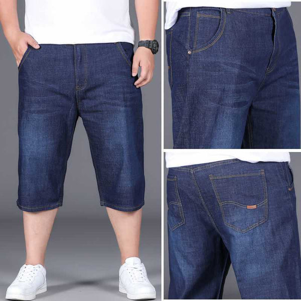 Jeans Cropped Holgados Talla Grande para Hombre