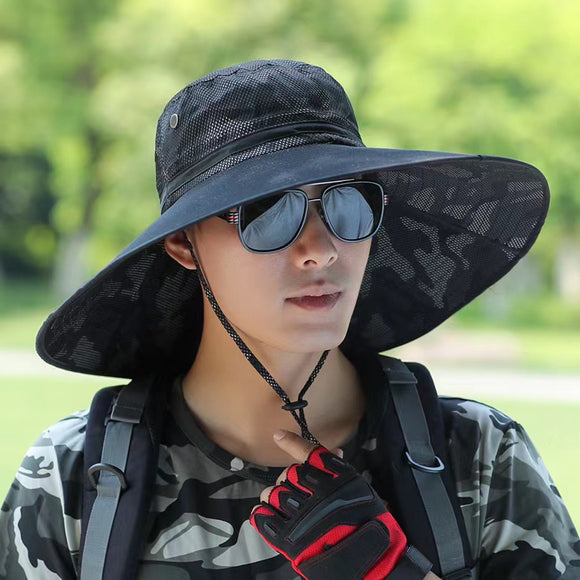 Gorra de Pesca y Montaña para Hombre con Protección Solar