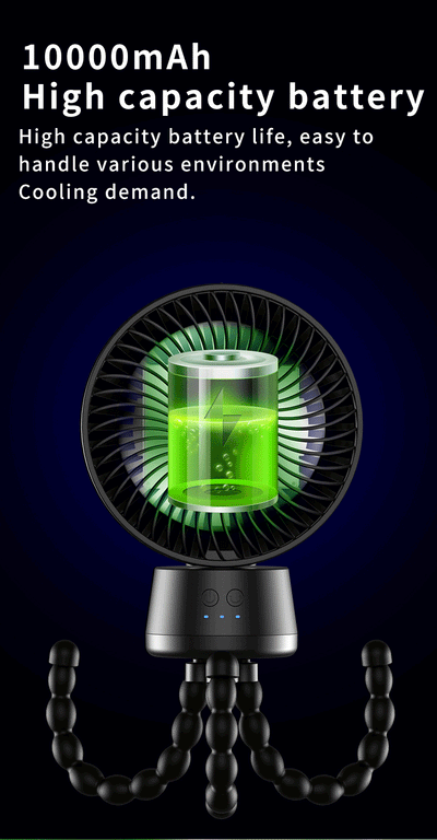 Ventilador Portátil Automático para Cochecito de Bebé con Luz LED - Image 17