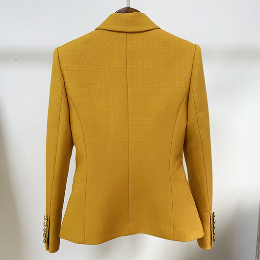 Chaqueta de Moda con Hebilla de León Metalizada y Ajuste Slim - Image 10