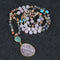 Natural Stone Powder Arrow String Necklace Flakes