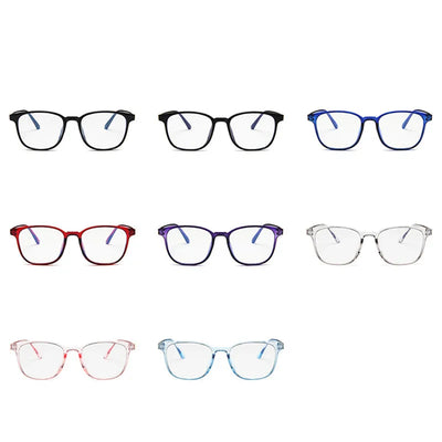 Vintage tortoiseshell anti-blue light flat glasses with a full-frame design, suitable for unisex wear. - Image 14