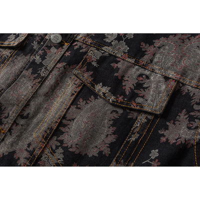 Chaqueta Casual Hombre Gradient Cashew Flower - Diseño Oversize Trend - Image 11