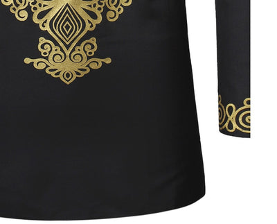 Conjunto de Camisas Estampado Étnico Africano para Hombre - Image 14