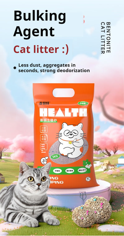 Arena para Gatos Bentonita Premium - Aroma Limpio, Bajo Polvo - Image 13