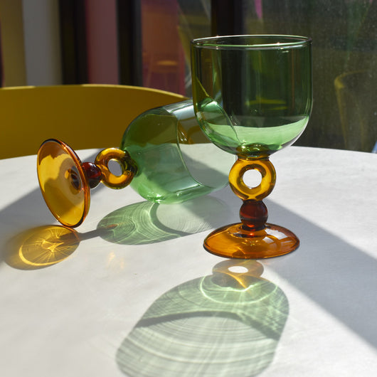 Copas de Vidrio Borosilicato Retro con Diseño de Vitral - Juego de Varias Piezas - Image 4